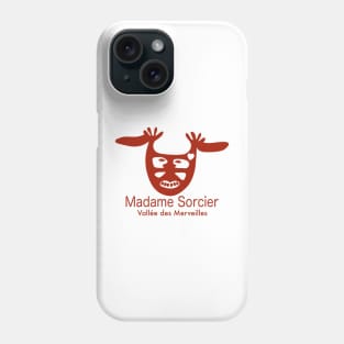 Madame Sorcier - Vallée des Merveilles - rouge Phone Case