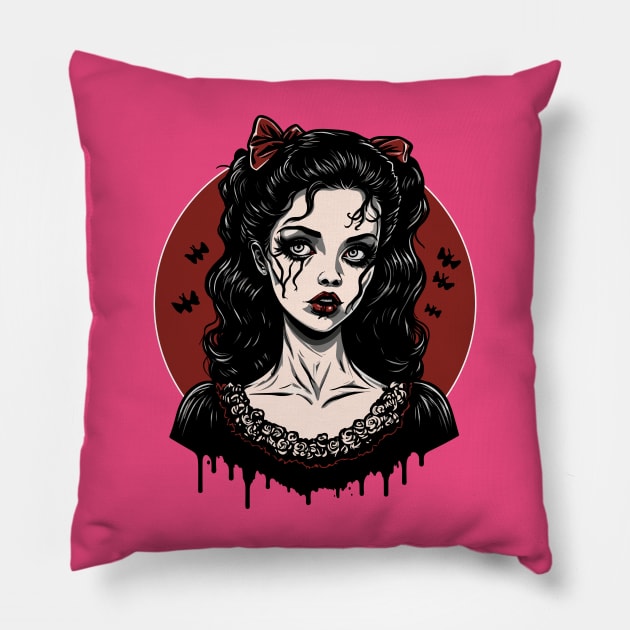 Creature of the night Pillow by Dizzle