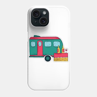 Funny Camper With Wine Phone Case