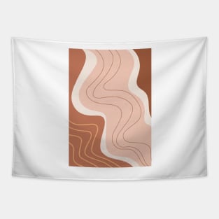 Mid Century Modern, Abstract Shapes 2 Tapestry