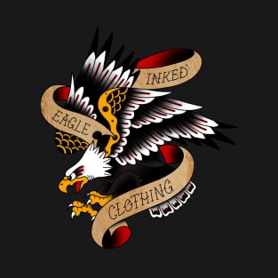 Inked Eagle and Banners T-Shirt