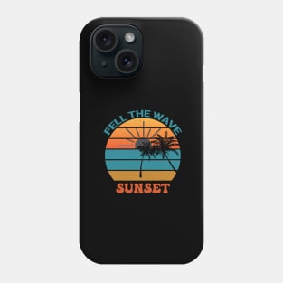 sunset retro illustration Phone Case