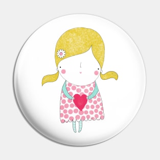Holding on to your heart Pin