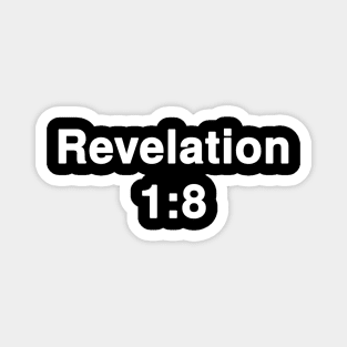 Revelation 1:8  Typography Magnet