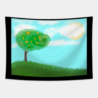 Lemon Tree on a Sunny Day - I wonder how you feel and what you say? Tapestry