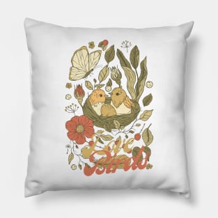 Love Birds Art Pillow