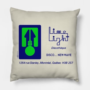 Vintage Retro Lime Light Disco Montreal Pillow