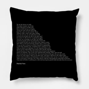 Patrick Ness Quotes Pillow