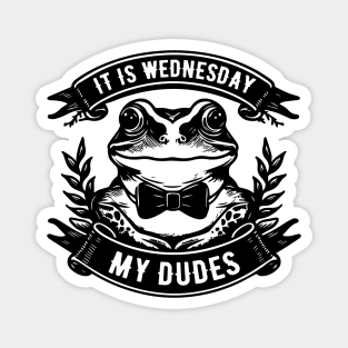 It Is Wednesday My Dudes frog meme Magnet