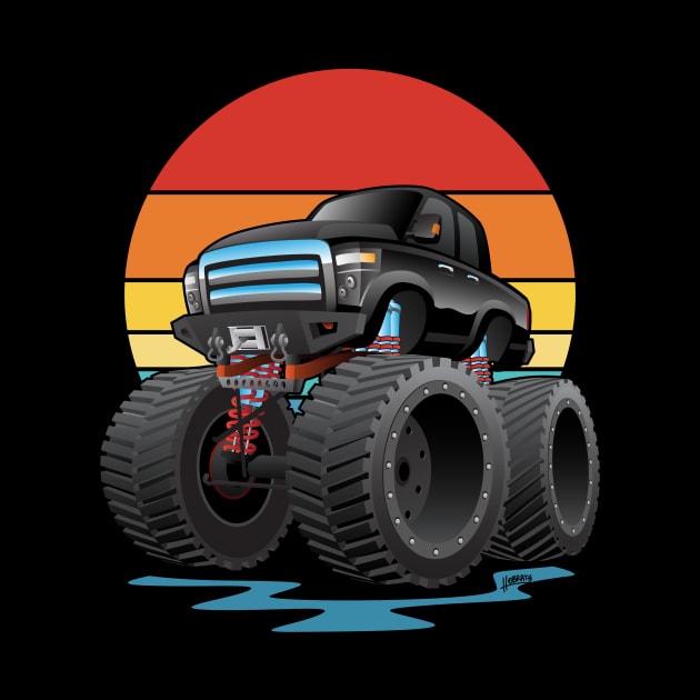 Big Monster Truck Off-road 4wd Cartoon by hobrath