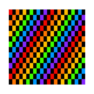 Rainbow Checkerboard T-Shirt