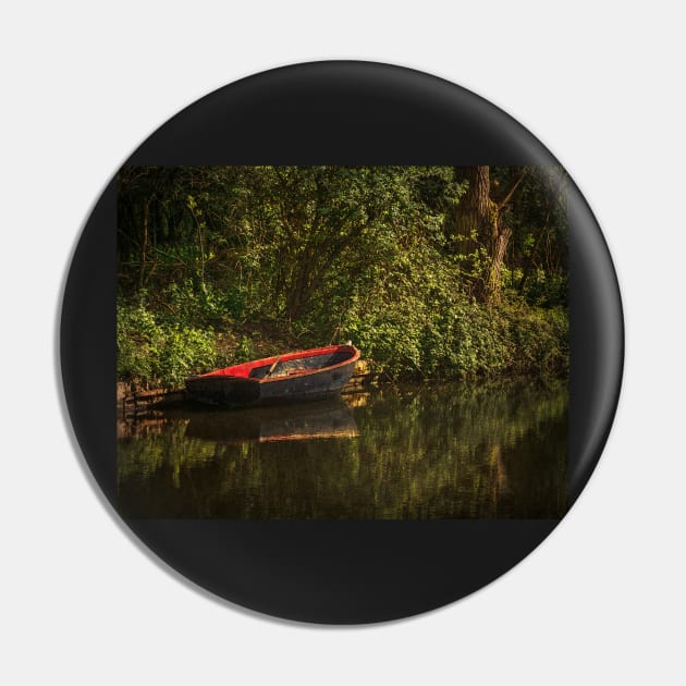 Dinghy On The Oxford Canal Pin by IanWL