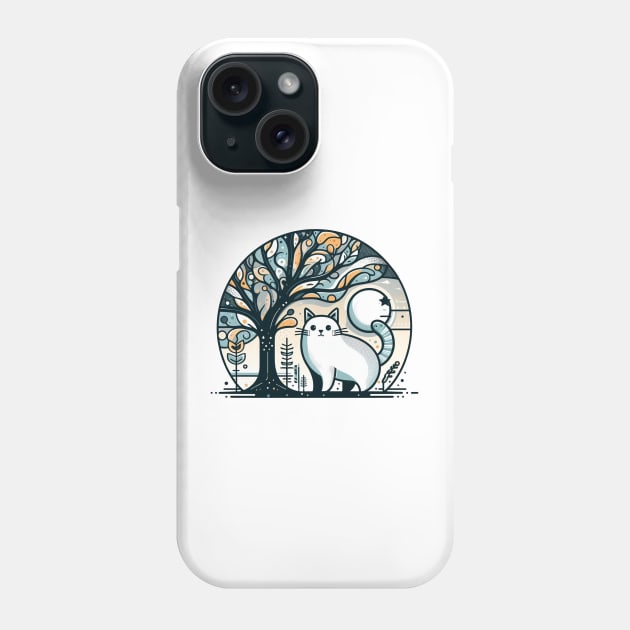 Cat Tree Phone Case by Dalindokadaoua