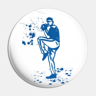 Baseball Pitcher in Windup position - a01 Pin
