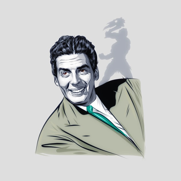 Victor Mature - An illustration by Paul Cemmick by PLAYDIGITAL2020
