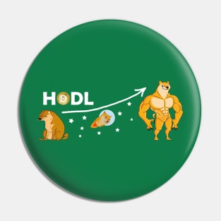 DOGE dogecoin HODL Pin