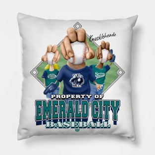 Knucklehead for Emerald City Baseball Pillow