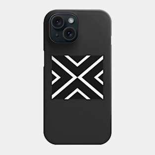 Abstract geometric pattern - black and white. Phone Case