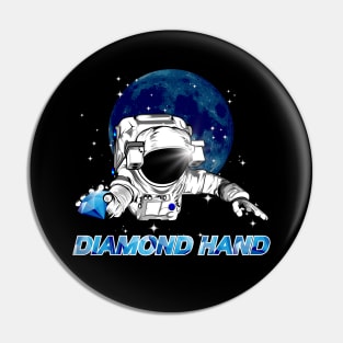 Diamond hand, Bitcoin, Amc crypto, To the moon Pin