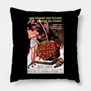 Classic Science Fiction Movie Poster - Fiend Without a Face Pillow