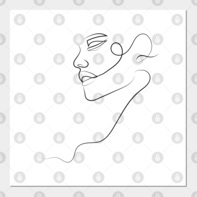 One Line Drawing Abstract Face One Line Drawing Posters And Art Prints Teepublic Uk,Scratch And Sketch Books Kmart