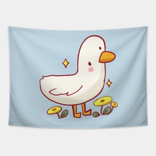 Funny duck illustration Tapestry