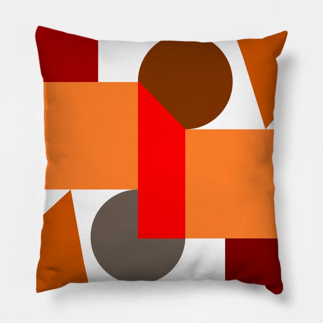 Balancing geometric shapes Pillow by Dauri_Diogo