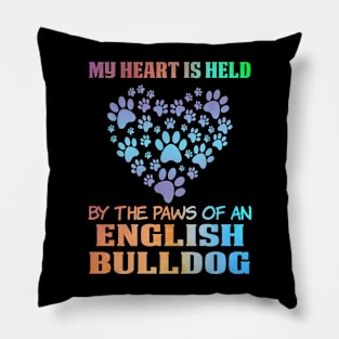 Cute english bulldog Pillow