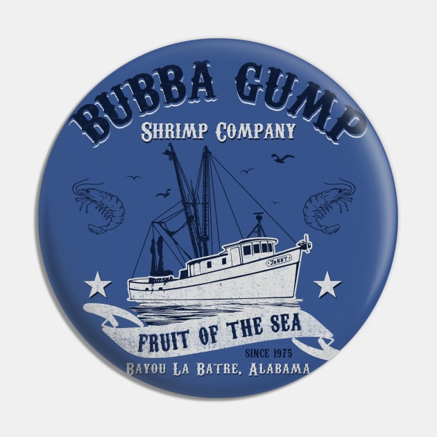 Gump Shrimping Company Pin by Alema Art