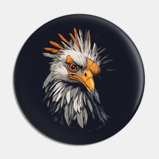 Secretary Bird Pin