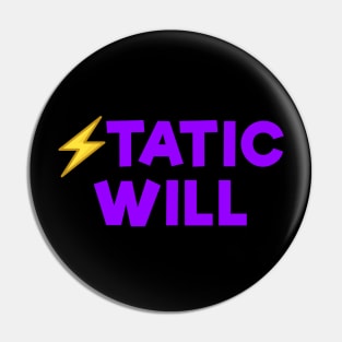 Static will Purple Pin