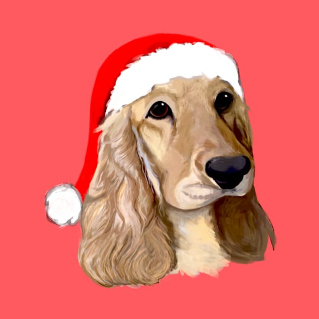 Cocker Spaniel at Christmas by PenguinCornerStore