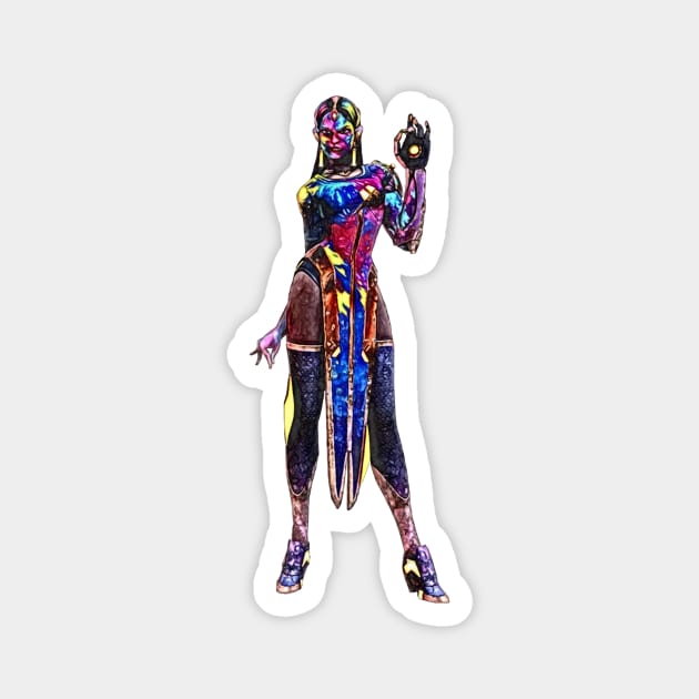 Overwatch Symmetra Holi Skin Magnet by Green_Shirts