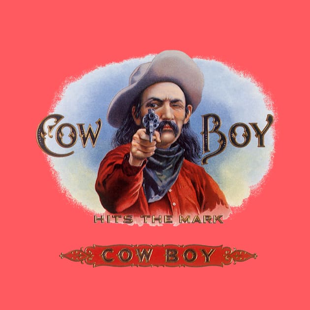 Vintage Cowboy Cigar Label Art by MasterpieceCafe