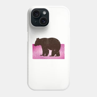 Bear on background Phone Case