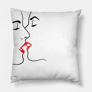 Lineart Lovers Pillow