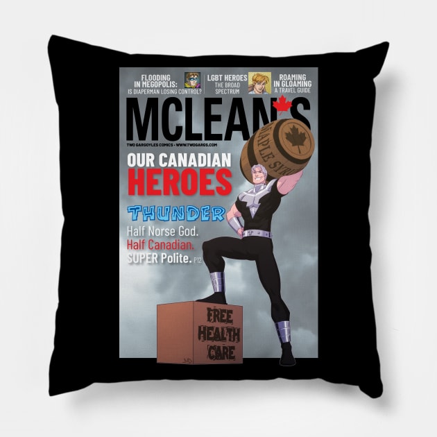 Thunder McLeans cover Pillow by Twogargs