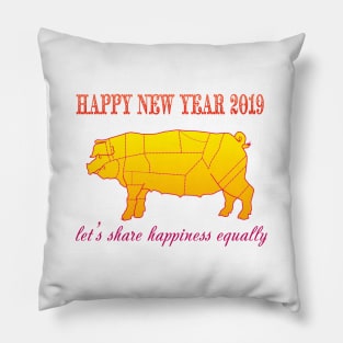 congratulation,happy New Year Pillow