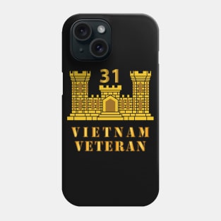 31st Engineer Battalion - ENG Branch - Vietnam Veteran Phone Case