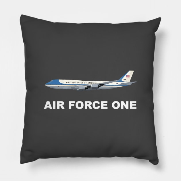 Air Force One Pillow by Wayne Brant Images