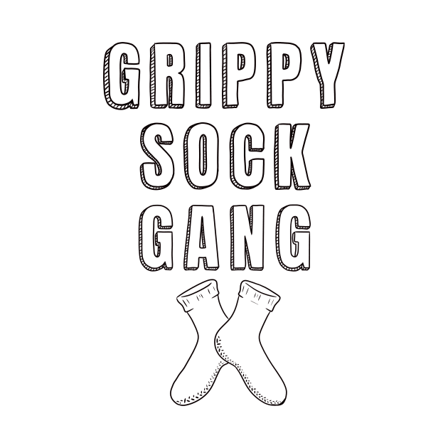 Grippy Sock Gang (Dark Line) by LuckyJenneh