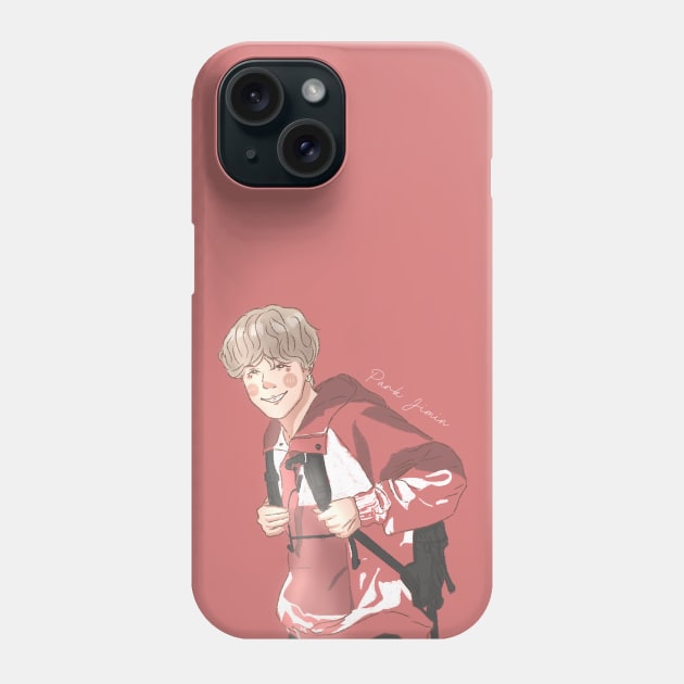 Park Jimin BTS Smiling Phone Case by Design Apict