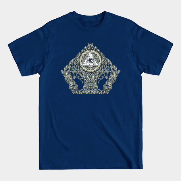 Discover Meditation hands all seeing eye - All Seeing Eye - T-Shirt