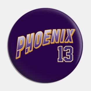 Retro Phoenix Number 13 Pin