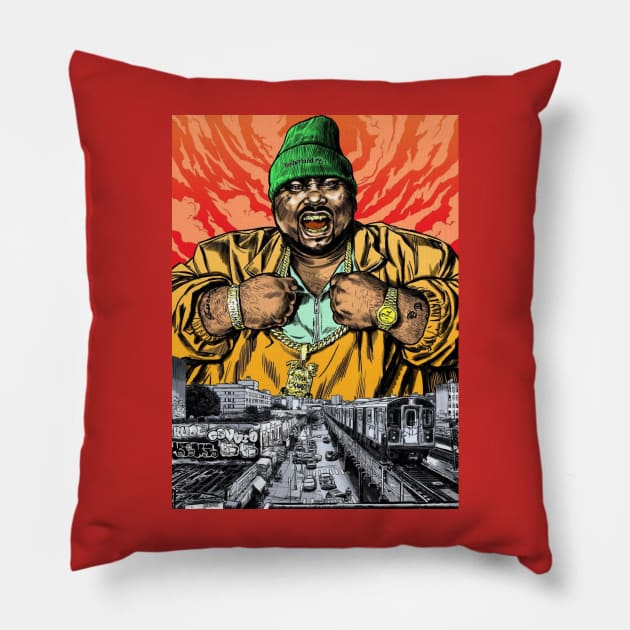 Big Pun Pillow by Street Style (Print Designer)