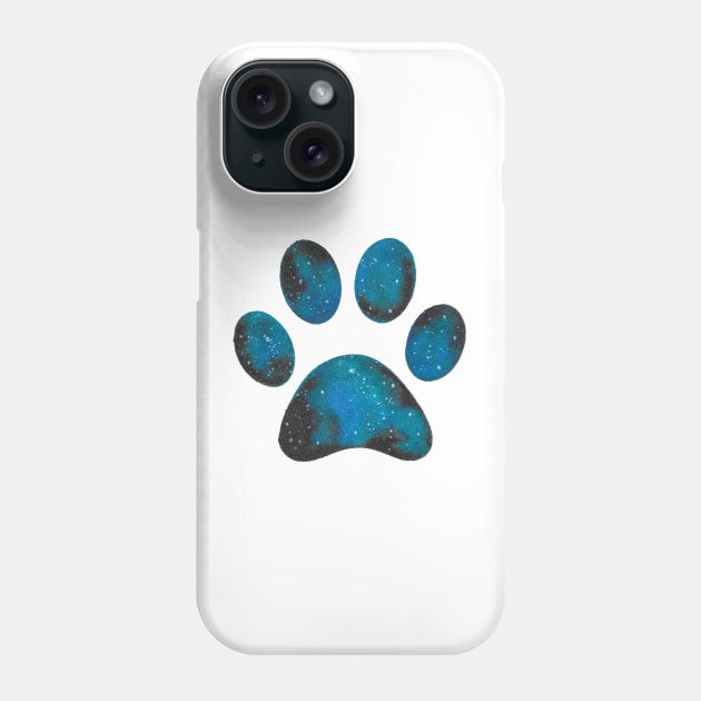 Galaxy pawprint Phone Case by RosanneCreates