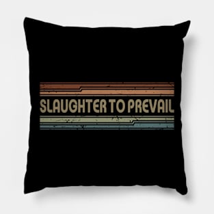 Slaughter to Prevail Retro Lines Pillow