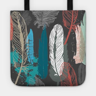 Feathers Pattern Tote