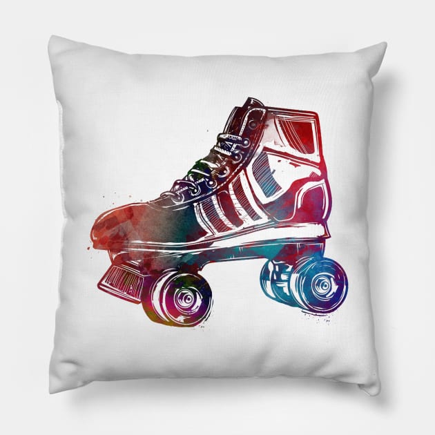 roller skates sport art #roller #skates Pillow by JBJart