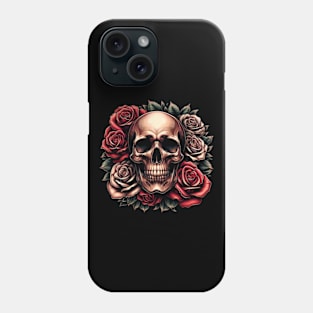 Skull and Roses Phone Case